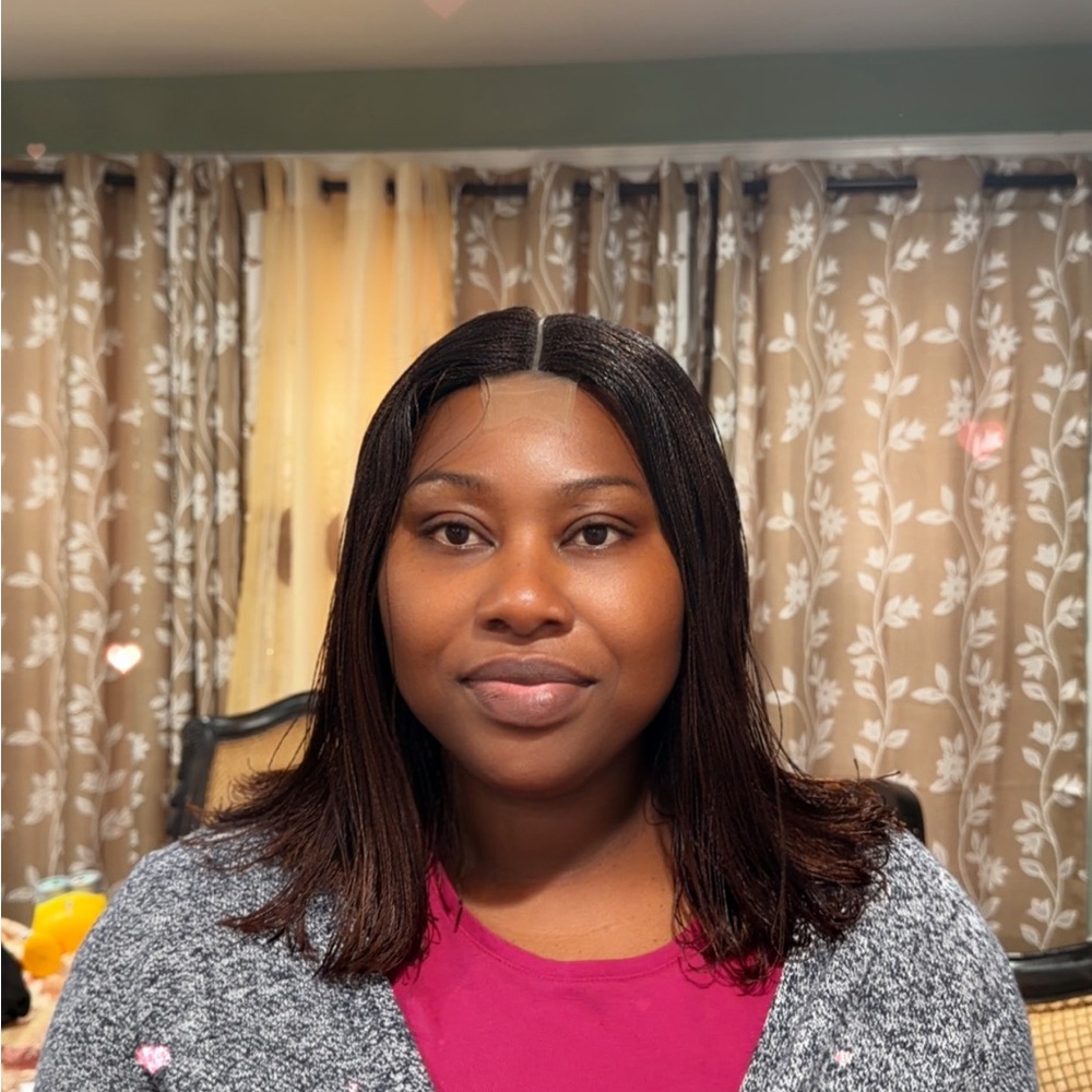 Beautiful micro braided Wig - Dark Brow